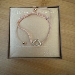 Lauren Conrad Pink Heart Bracelet